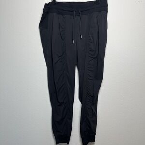 Lululemon Women Dance Studio Pants 14 Black Pull On Casual Mid Rise